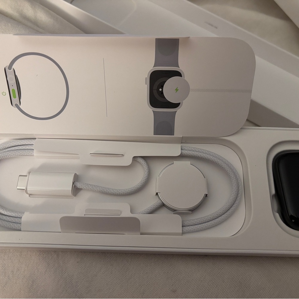 White Charging Cable for Smartwatch